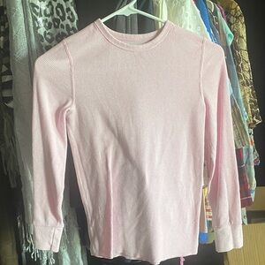 Athletic Works Pink Long Sleeve Kids Tee